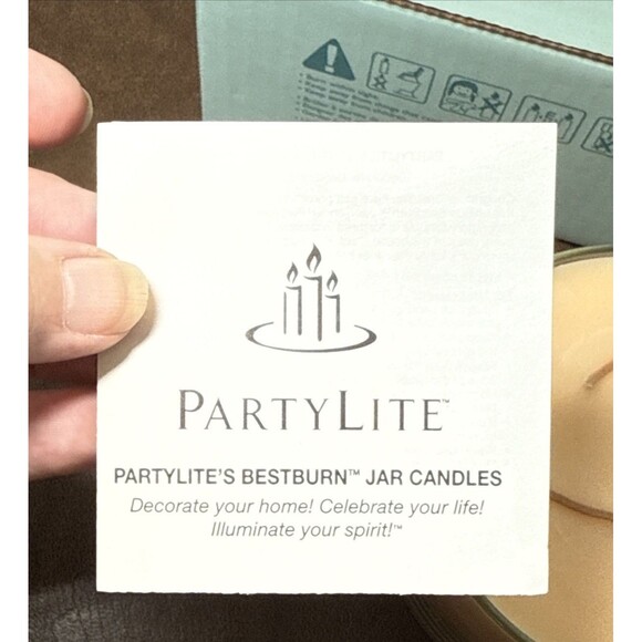 New Vtg Partylite 9.8 oz 3x4.5" 3 Wick Candle Ginger Pumpkin A La Mode w/ Box - Picture 6 of 12